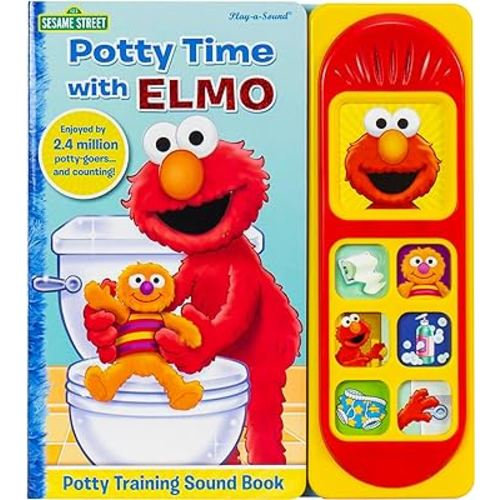 Sesame Street - Potty Time with Elmo - Potty Training Sound Book - PI Kids