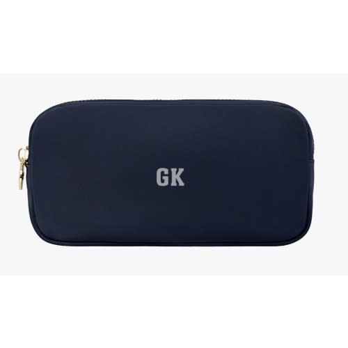 Nylon Travel Pouch Zip Bag | Initials GK