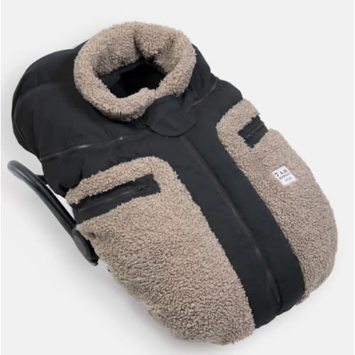 Car Seat Cocoon - Teddy Appliqué