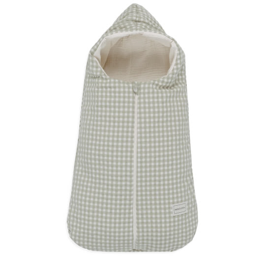 Oval Sleeping Bag Vichy Musgo - mid-season · Minicoton