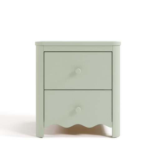 Storkcraft Casablanca 2 Drawer Nightstand - Sage