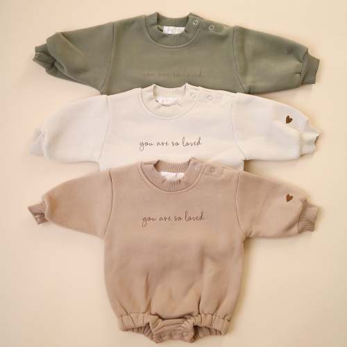 You are so loved bubble romper (9-12)