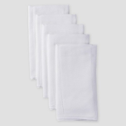 Gerber Baby Organic Cotton 5pk Prefold Gauze Diaper - White One Size