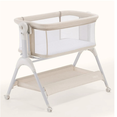 HARPPA Cuddly Sway | 3-in-1 Rocking Baby Bassinet & Bedside Sleeper with Anti-Reflux Mattress for Newborns | Attaches to Bed, Adjustable Height, Tool-Free Setup, Portable Wheels, CPSC Certified, Gentle Rocking Motion | Ideal for Infants, Safe Co-Sleeping