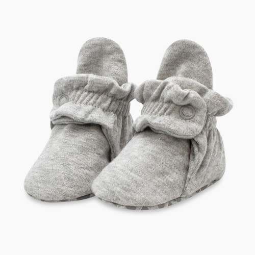 Zutano Organic Cotton Booties - Heather Gray, 0-3 Months