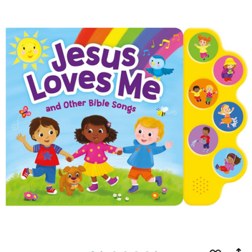 Jesus Loves Me & Other Bible Songs - Christian Sound Book for Toddlers | Interactive Board Book w/ 6 Songs & Lyrics | Faith-Based Learning