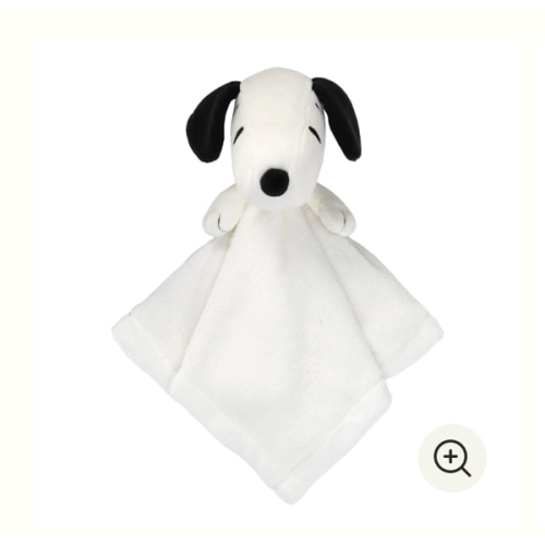Peanuts Snoopy Lovey White/Black Plush Security Blanket – Lambs & Ivy
