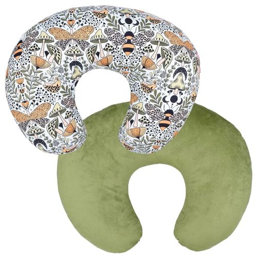Winmany Baby Nursing Pillow Cover Newborn Removable Breastfeeding Pillowcover Cute Pattern Girls Boys Nursing Pillowcase for Breast and Bottole Feeding