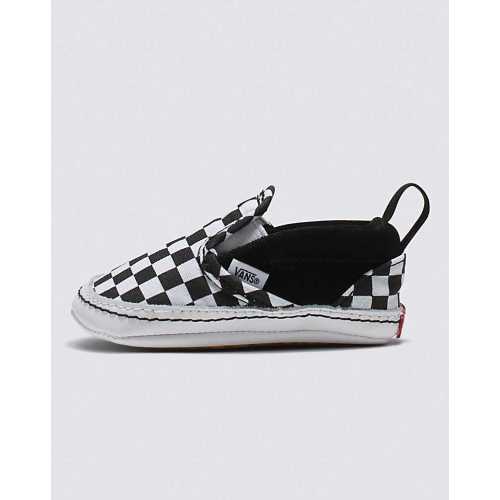 Infant Slip-On V Checkerboard Crib Shoe