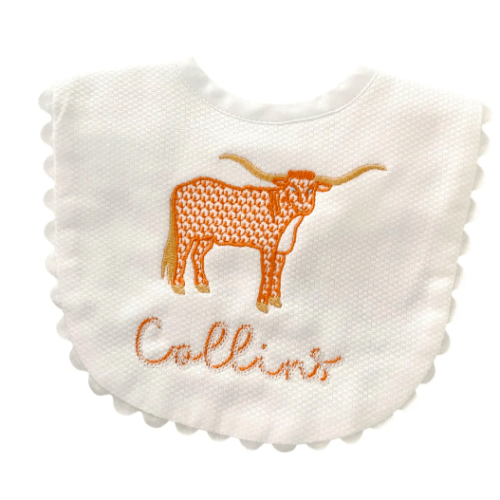 Longhorn Texas Bib