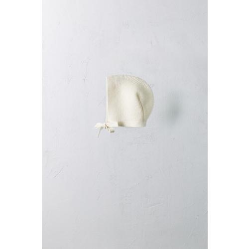 0-12 MONTHS/ 100% CASHMERE BONNET LIMITED EDITION - Ecru | ZARA United States