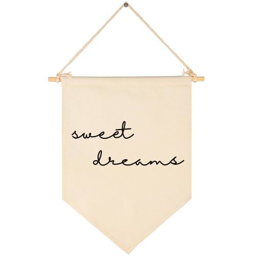Sweet Gifts Dreams Theme-Flag Wall Decor Gifts for Baby Boys Girls Kids-Canvas Hanging Pennant Banner Wall Decor Gifts for Nursery Baby Room Playroom Homeschool Reading Room Bedroom