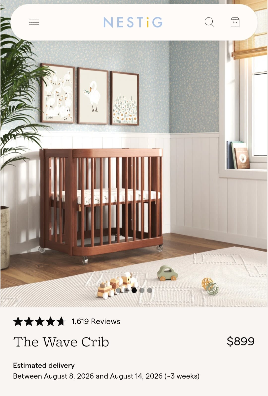 Nestig Digital Gift Card - towards Crib!