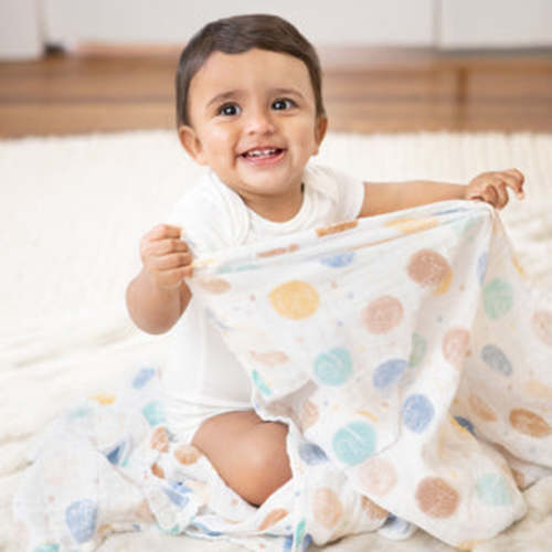 At Sea Easy Swaddle With No Zipper 0-3M | aden + anais