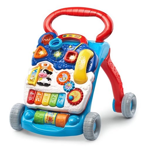 VTech Sit-to-Stand Learning Walker, Blue (Amazon Exclusive) - Blue-1 - Standard Packaging