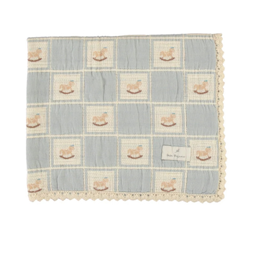 Blue Rocking Horse Blanket