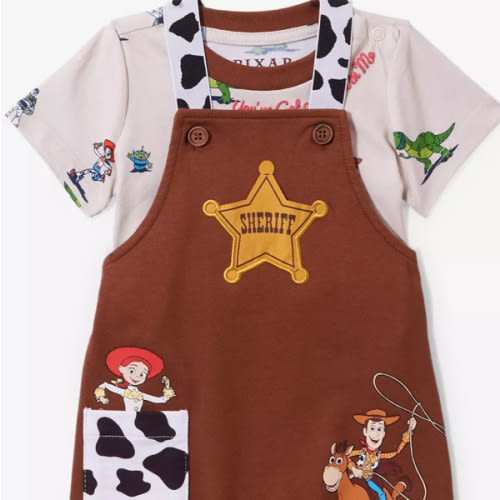Disney Pixar Toy Story Sheriff Badge Infant T-Shirt & Overall Set- BoxLunch Exclusive | BoxLunch