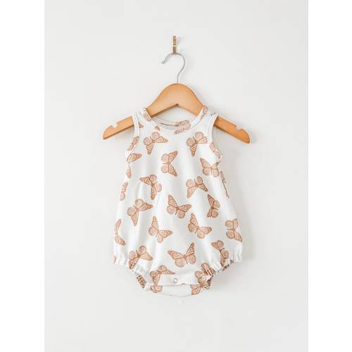 Butterfly baby romper // Organic baby clothes // baby clothing / baby playsuit / baby clothing / bubble romper / summer baby clothes