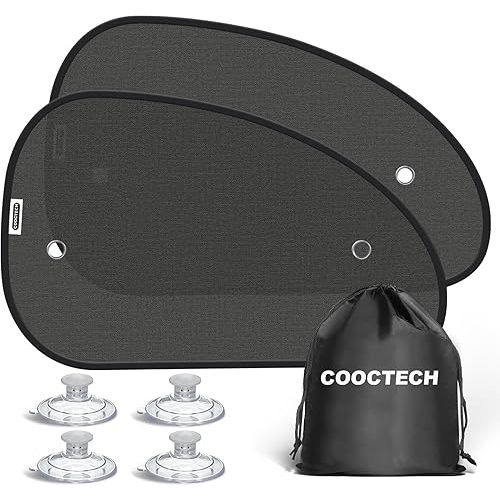 2025 New Upgrade Car Window Shades for Side Window 25"X15"(2 Pack),Car Window Shade for Baby Suction Cup,Sun Shade Side Window Can Blocks 99.98% UVR