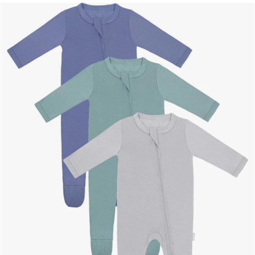 RRP Unisex Baby Footies Pajamas,Rayon Derived From Bamboo,Buttery Soft Sleep 'N Play PJs,2-Way Zipper Closure,0-18 Months