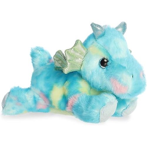 Aurora® Vibrant Bright Fancies™ Sprinkles Dragon™ Stuffed Animal - Eye-Catching Fun - Delightful Cuddles - Blue 7 Inches