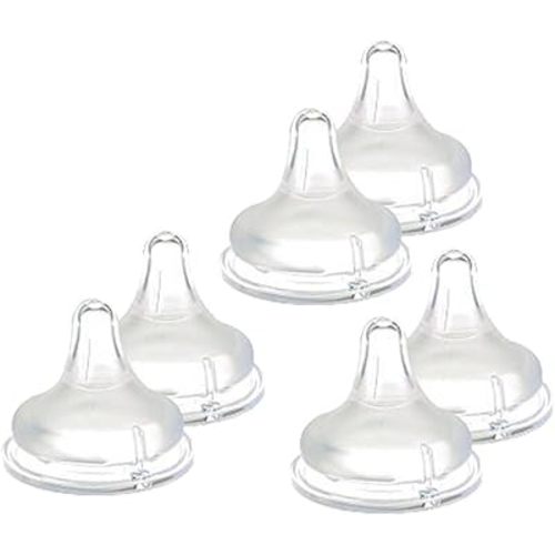 Lansinoh NaturalWave Slow-Flow Nipples, 6 Pack
