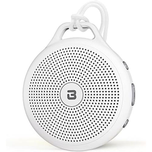 BGOVERSS White Noise Sound Machine, Portable Sound Machine for Baby Adult, 20 Soothing Natural Sounds with Noise Canceling for Office & Sleeping, Sound Therapy for Home, Travel, Registry Gift,White