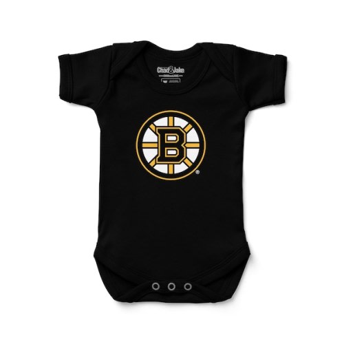 Newborn & Infant Boston Bruins Chad & Jake Black Primary Logo Bodysuit