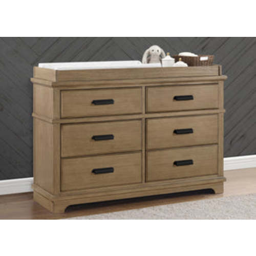 Asher 6 Drawer Dresser with Changing Top and Interlocking Drawers