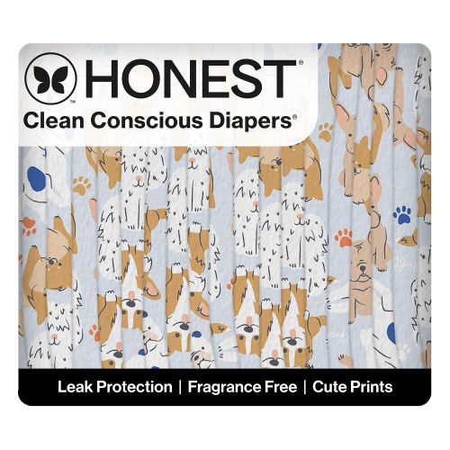 Honest Wetness Indicator Diapers - Plant-Based & Fragrance-Free | Honest
