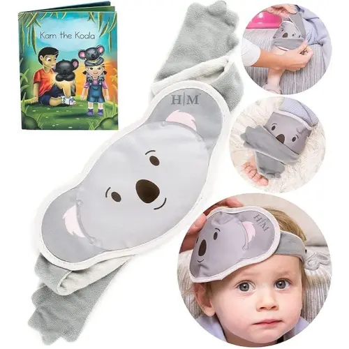 Halos Kids Ice Packs for Boo Boos - Meet Kam Our Reusable Kids & Toddler Ice Pack - Kids Ice Packs for Injuries, Bumps, Fevers - Colic Relief Boo Boo Ice Packs for Kids & Newborns With Free Story Book