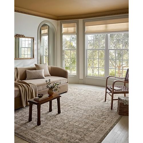 Loloi Magnolia Home by Joanna Gaines Pace Collection PAC-06 Forrest/Natural 5'-3" x 7'-6" Area Rug