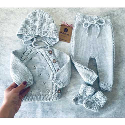Newborn Boy Coming Home Outfit | Baby Boy Gift | Baby Boy Coming Home Outfit Winter | Baby Shower Gift | Knit Baby Clothes | Preemie Outfit