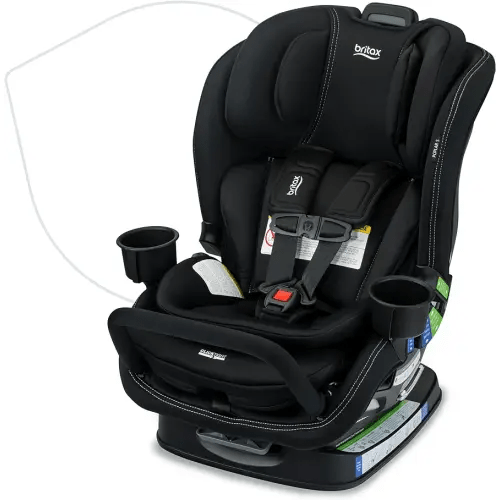 Britax Poplar S Convertible Car Seat, 2-in-1 Car Seat with Slim 17-Inch Design, ClickTight Technology, Onyx