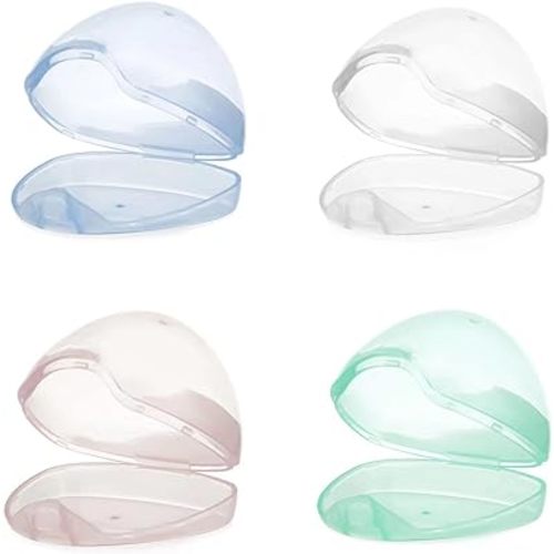 PandaEar Pacifier Nipple Holder Case Container Boxes (4 Pack)| Universal Accessories Holders| Travel Cases| BPA Free