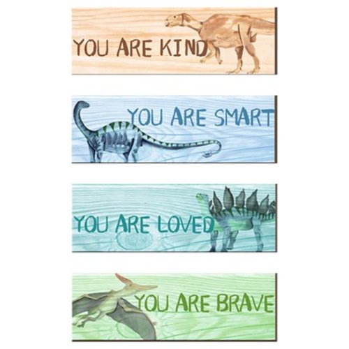 4 Sheets Dinosaur Wall Sticker Dinosaur Decorations Art Decor for Bedroom