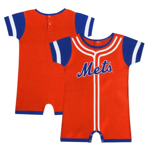 Infant New York Mets Fanatics Orange Fast Pitch Romper