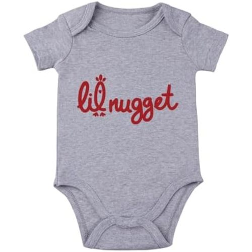 Little Nugget Bodysuit Baby Funny Lil Nugget Baby Bodysuit Chicken bodysuit Baby Bodysuit Boy Girls Clothes