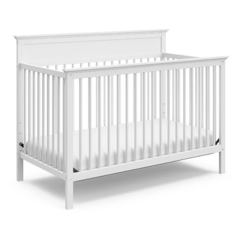 Storkcraft Carmel 5-in-1 Convertible Crib - White