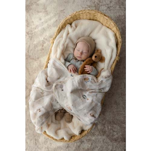 Up and Away Fur Lined Cot Blanket – Pop Ya Tot