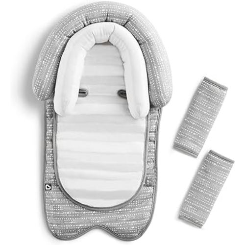 Munchkin XtraGuard Head Support & Strap Cover for Baby Car Seats with Silver-Ion Technology, Dots
