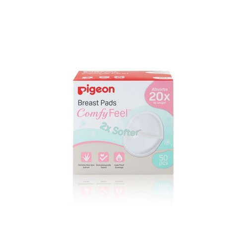 Pigeon Disposable Breast Pads - Comfy Feel with Aloevera - 50 Pack | Mid Season Sale | Baby Bunting NZ