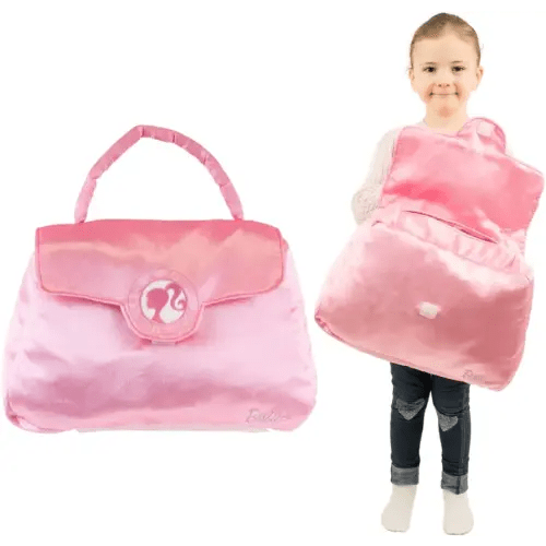 Franco Barbie Purse Pillow Bedding Super Soft Plush Pink Purse/Bag Shapped Cuddle Pillow Buddy, (100% Official Licensed Barbie Product)