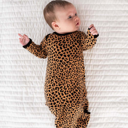 Classic Leopard Infant Gown - Little Sleepies