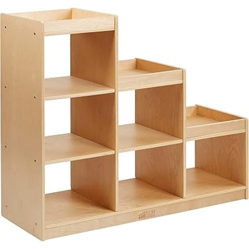 ECR4Kids 3-2-1 Cube Storage Cabinet - Natural