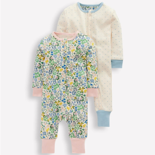 Twin Pack Rompers-Chick Floral | Boden USA