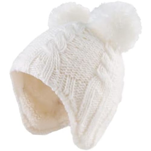 Zsedrut Winter Baby Boy Hats Pompom Baby Beanie for Girls Fleece Newborn Infant Toddler Beanie