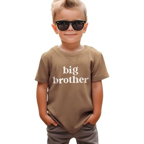 Big Brother Shirt Toddler Baby Boy Promoted to Big Brother Announcement Tshirt Kids Short Sleeve Clothes