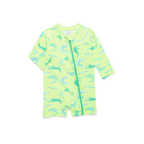 Wonder Nation Baby One-Piece Rashguard Swimsuit, Sizes 0/3M-12M