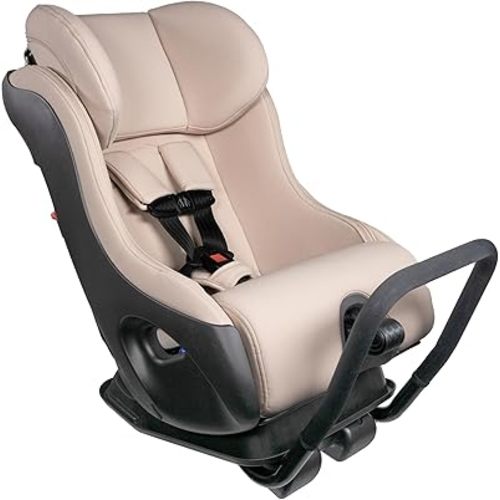 Clek Fllo Convertible Car Seat, Latte Ziip (Flame Retardant Free)